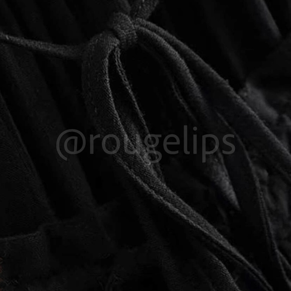 Backless Babydoll Short Dress in Black - Picture 6 of 12